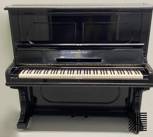 Steinway & Sons Large Black Upright Piano piano for sale in UK 