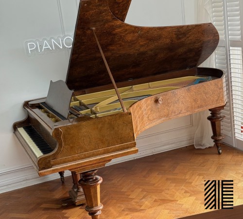 C. Bechstein Burr Walnut Restored Concert Grand piano for sale in UK 