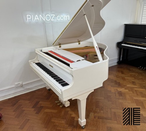 Samick D'Este White Baby Grand Piano piano for sale in UK 