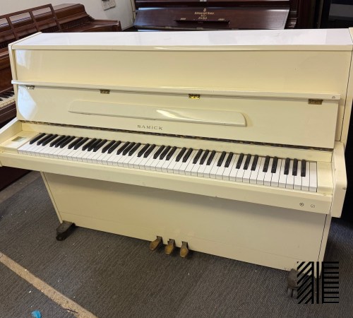 Samick White Upright Piano piano for sale in UK 