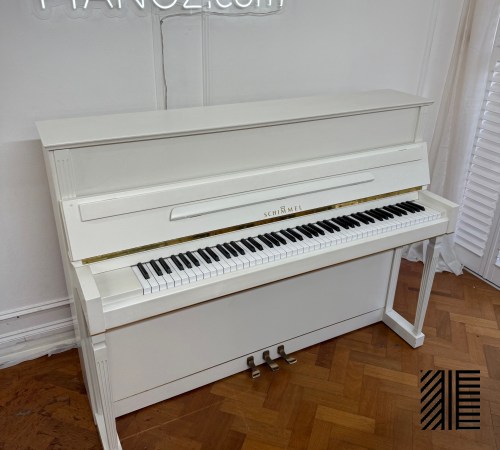 Schimmel White Upright Piano piano for sale in UK 