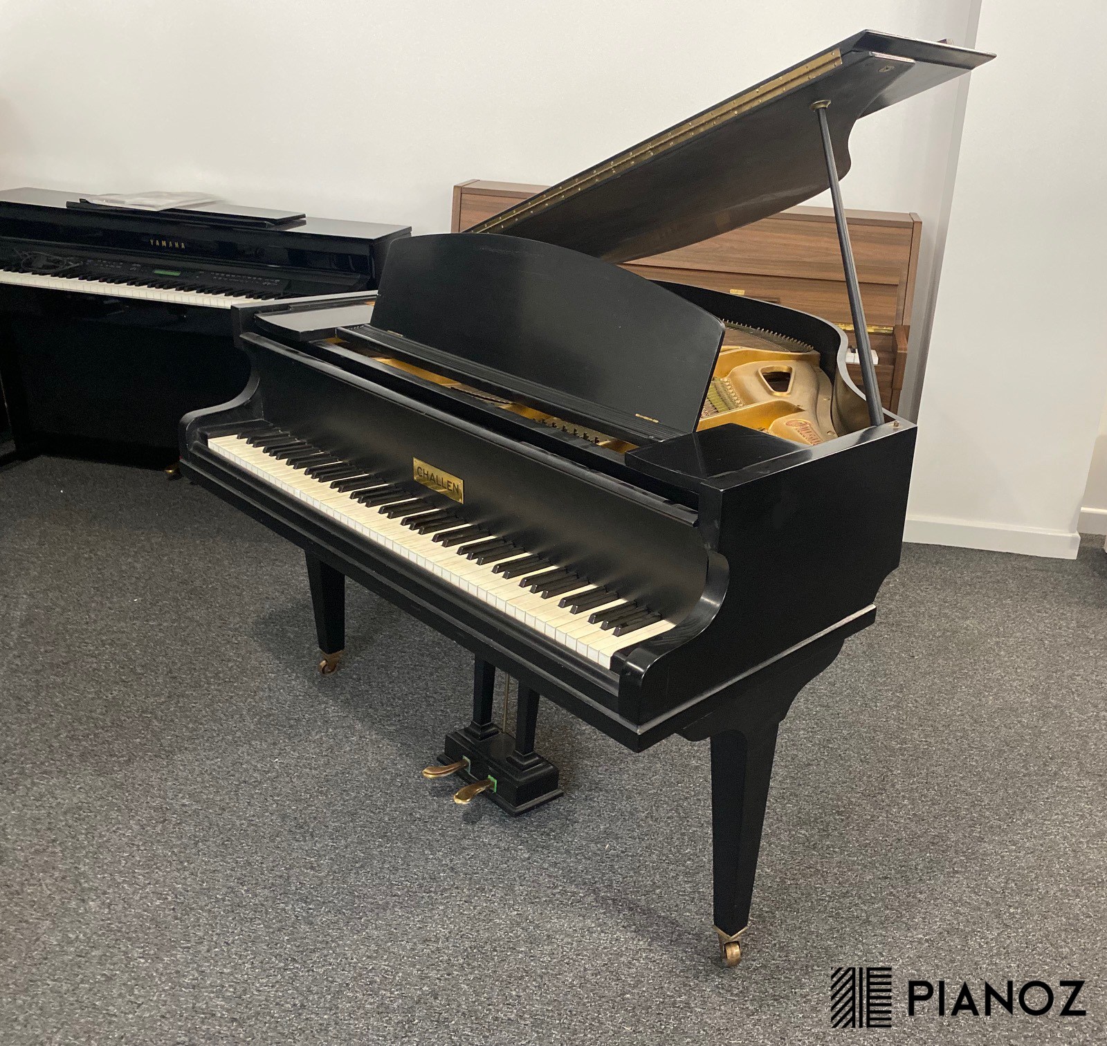 Challen Black Satin Baby Grand Piano piano for sale in UK