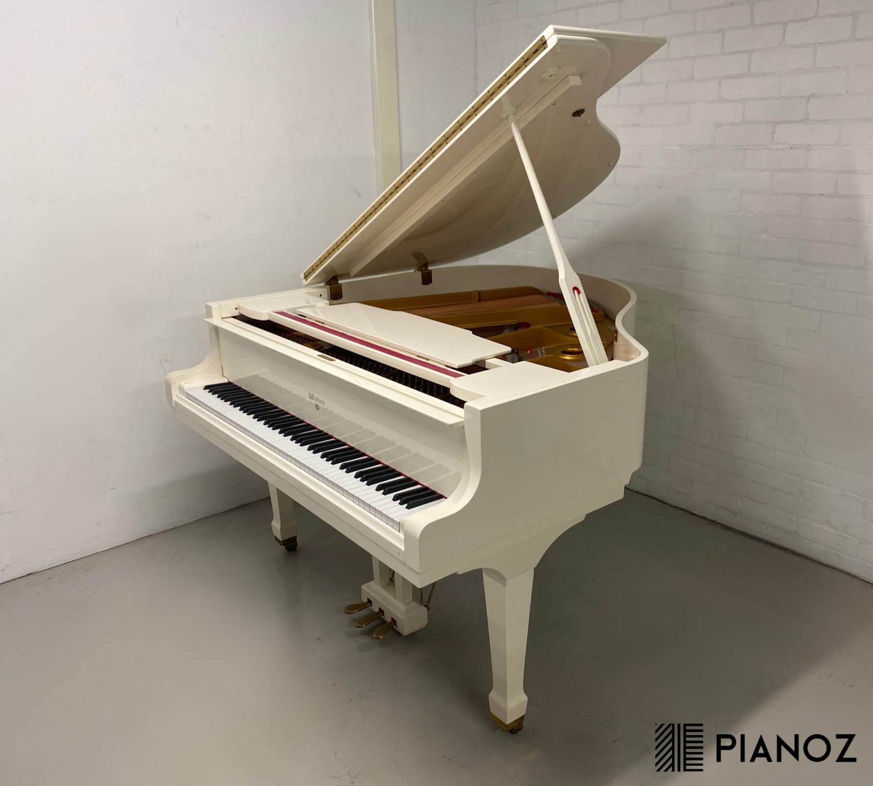 Weber White Baby Grand Piano piano for sale in UK