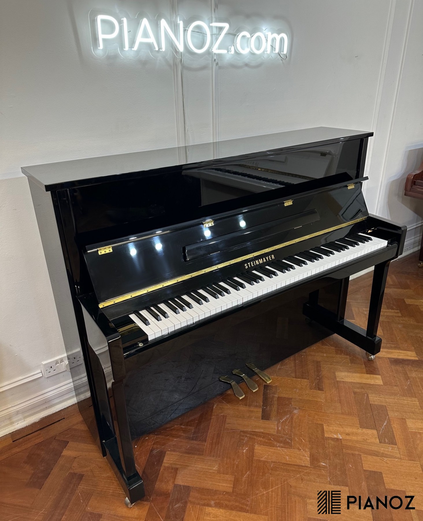 Steinmayer S118 Black Gloss Upright Piano piano for sale in UK