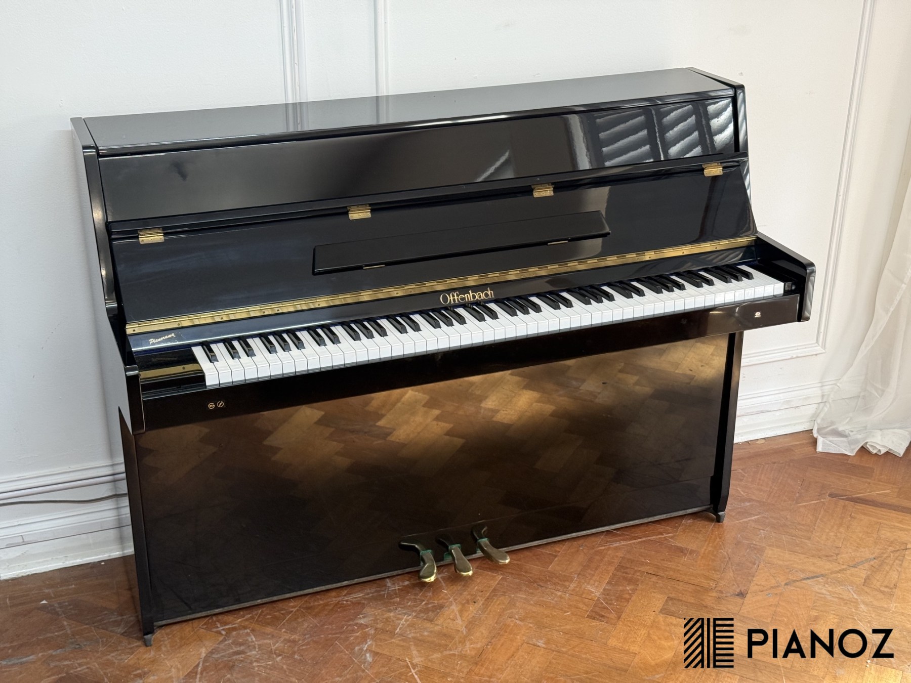 Offenbach Black High Gloss Upright Piano piano for sale in UK