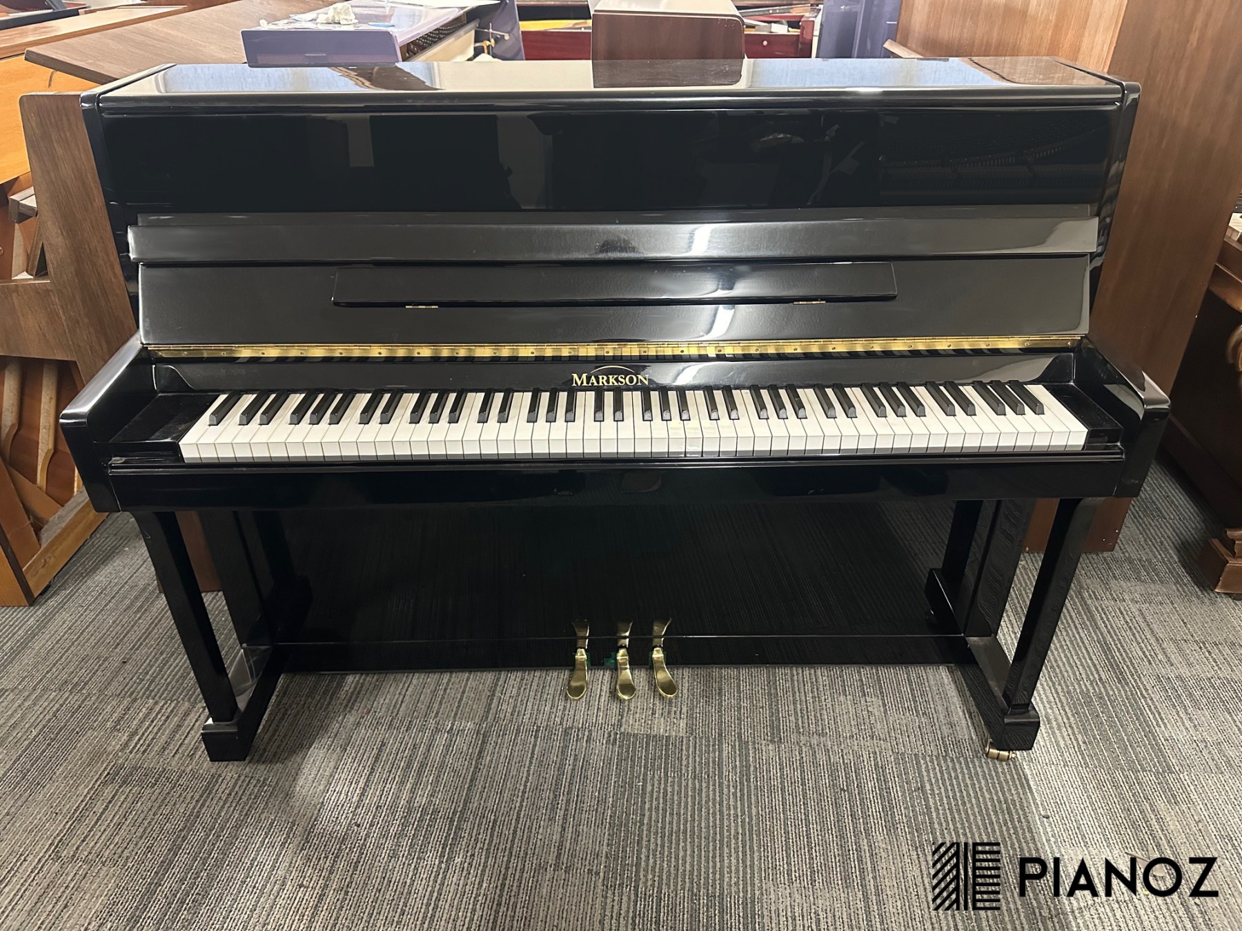 Markson Black High Gloss Upright Piano piano for sale in UK