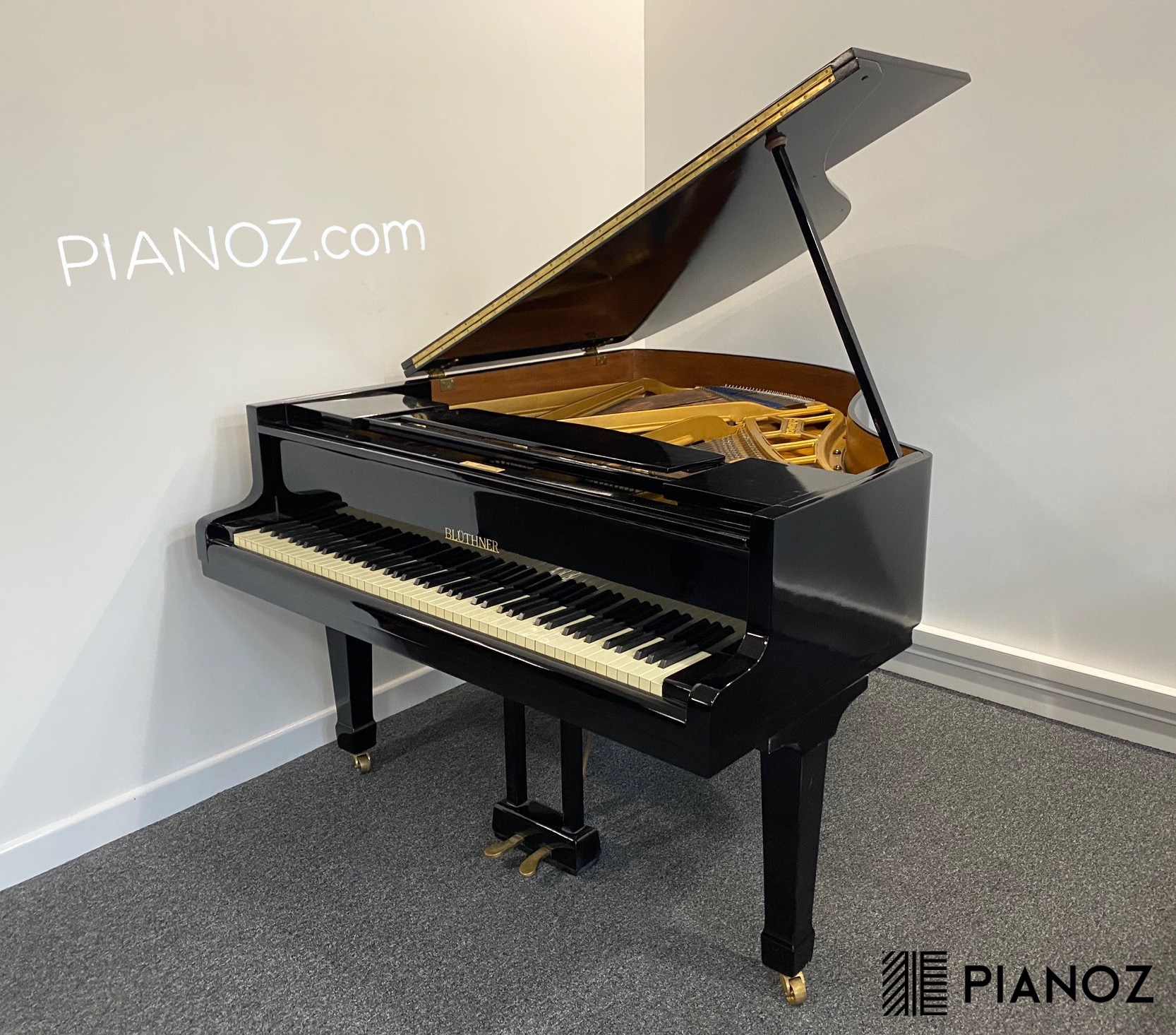 por no mencionar innovación hipoteca Blüthner Black Gloss Baby Grand Piano for sale UK | P I A N O Z - The  Ultimate Online Piano Showroom - UK Piano Shop - Black Baby Grands