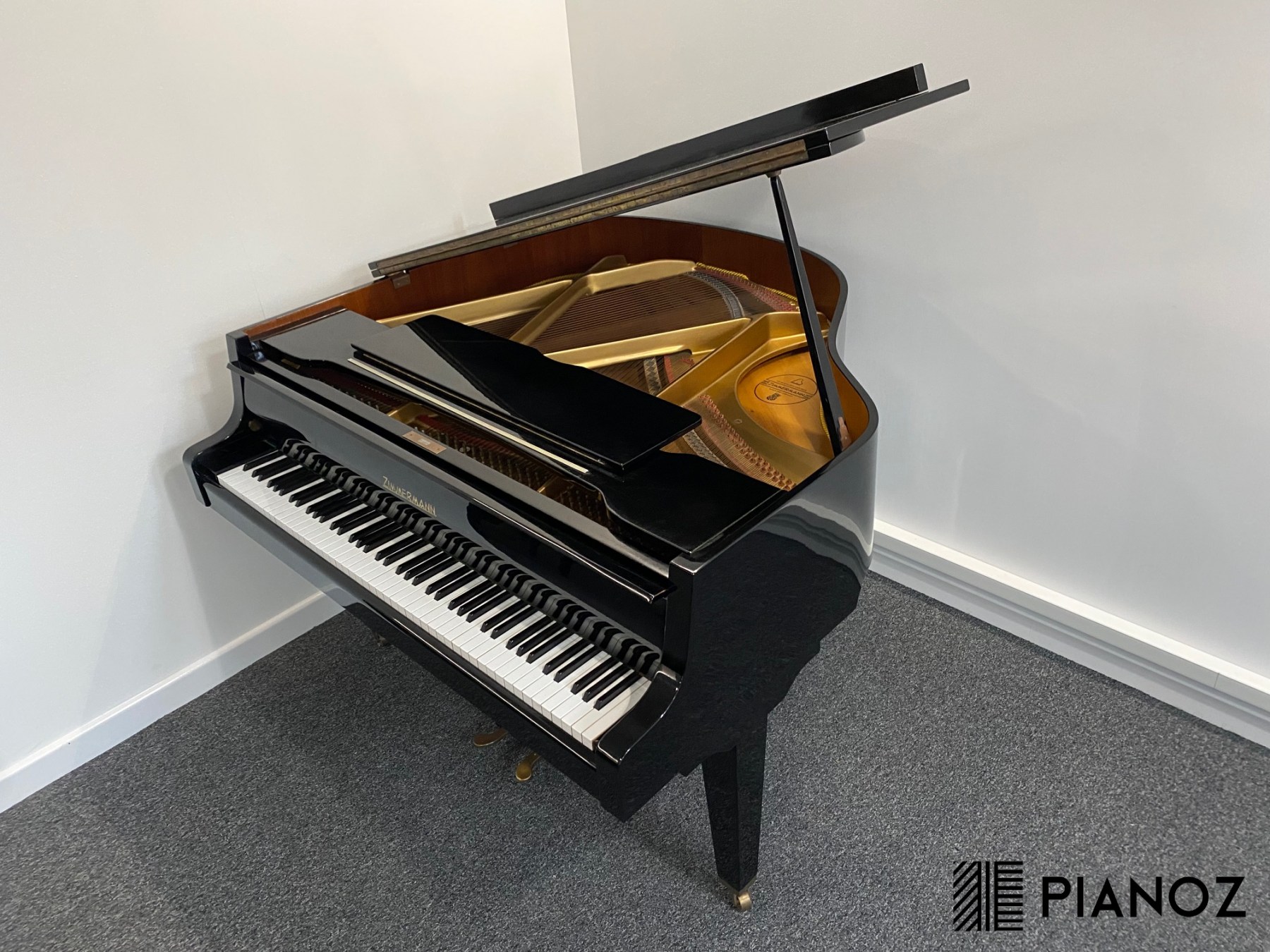 Zimmermann Black High Gloss Baby Grand Piano piano for sale in UK