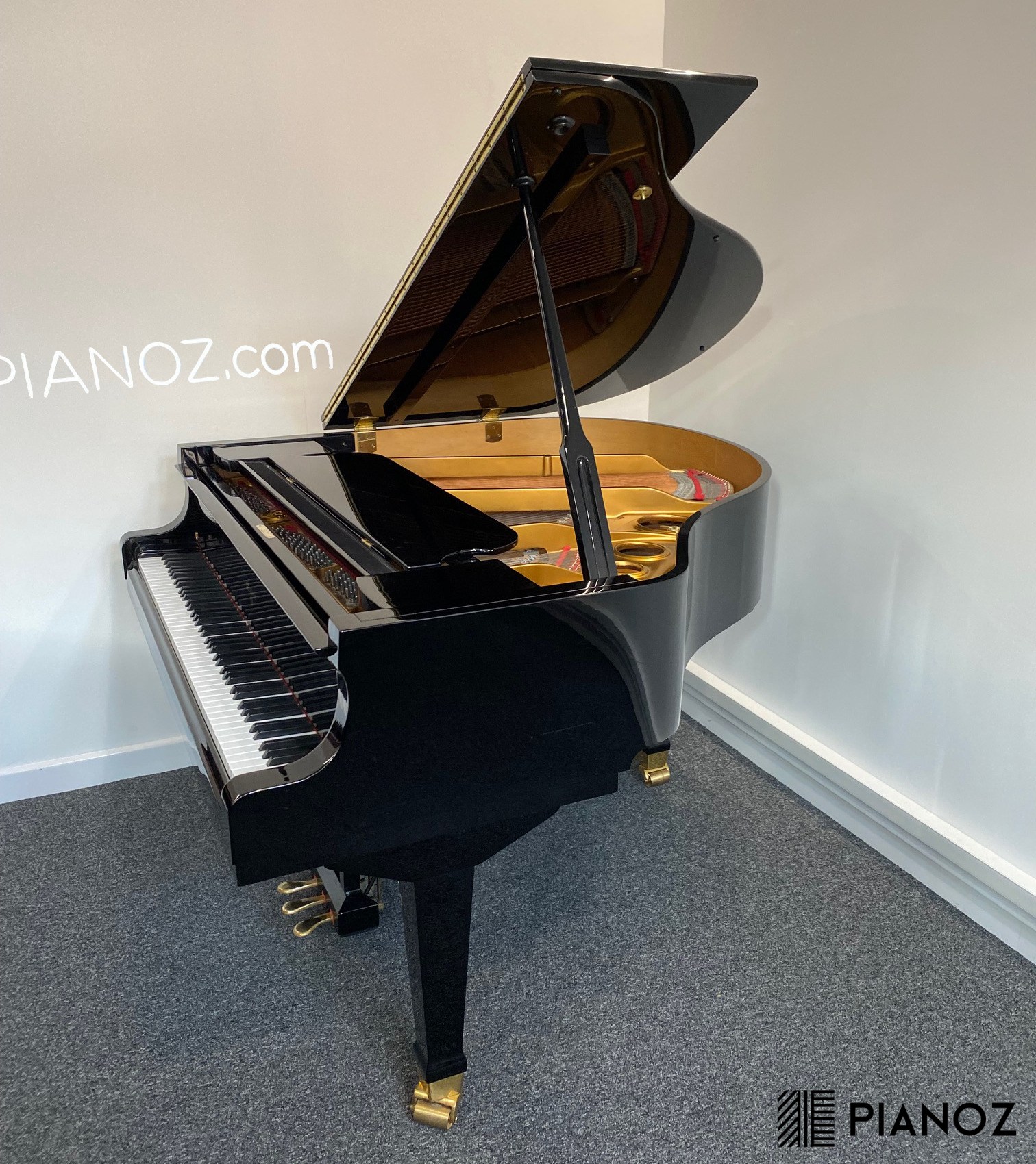 Weber Black High Gloss Baby Grand Piano piano for sale in UK