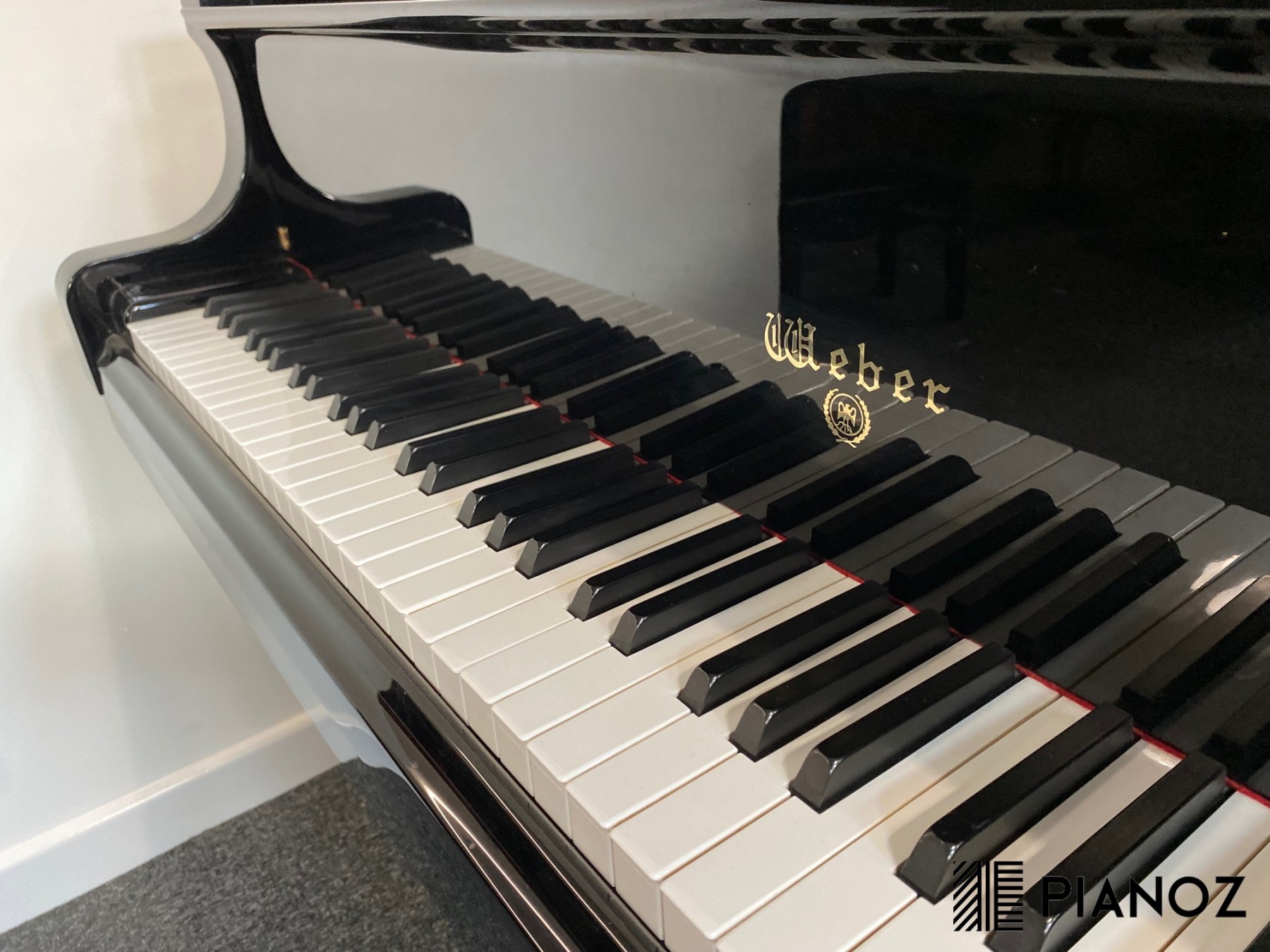 Weber Black High Gloss Baby Grand Piano piano for sale in UK