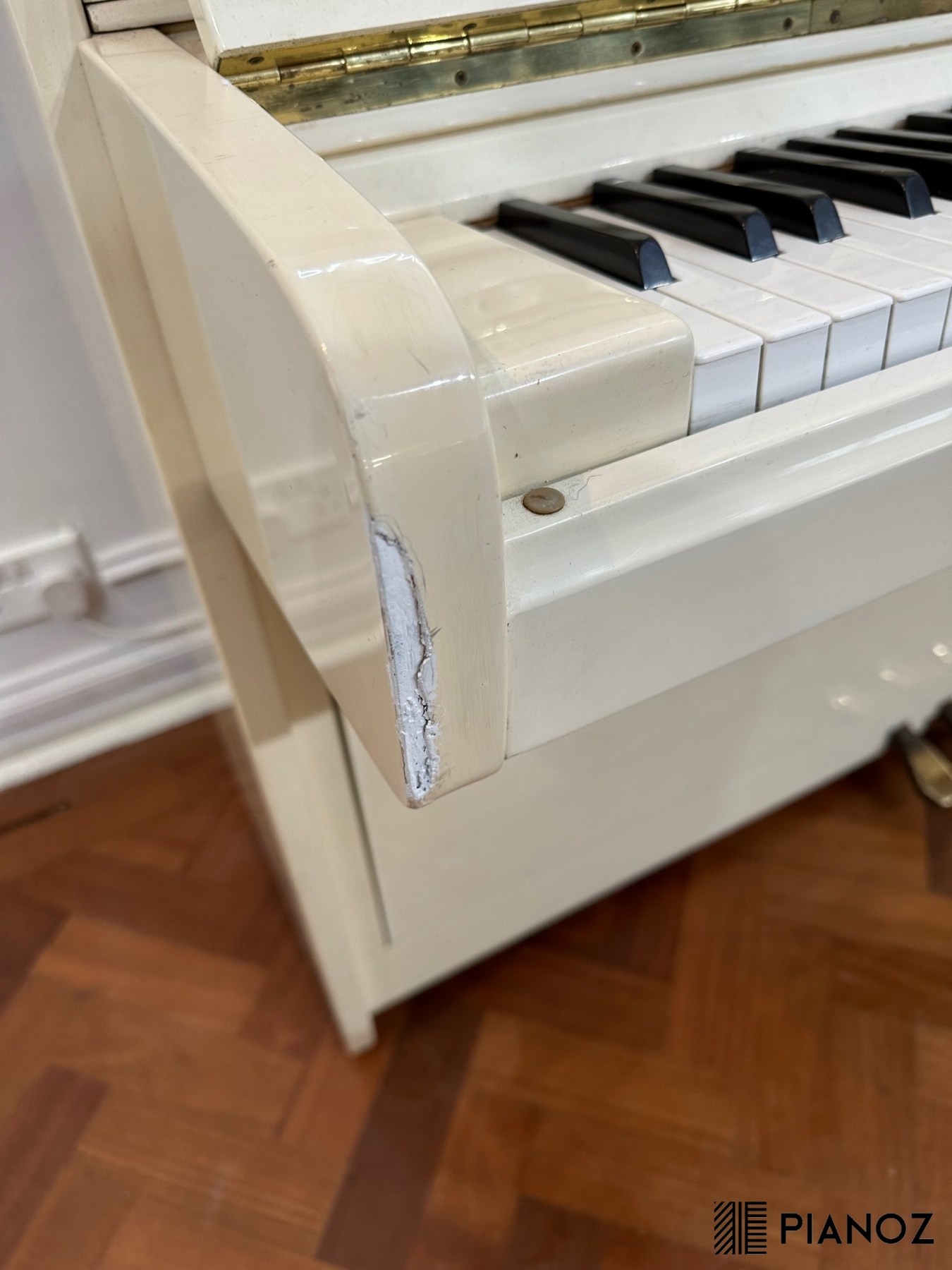 Elysian White Upright Piano piano for sale in UK
