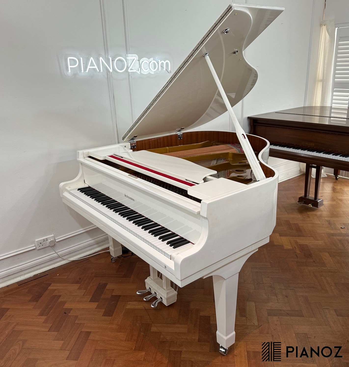 Schumann White Baby Grand Piano piano for sale in UK