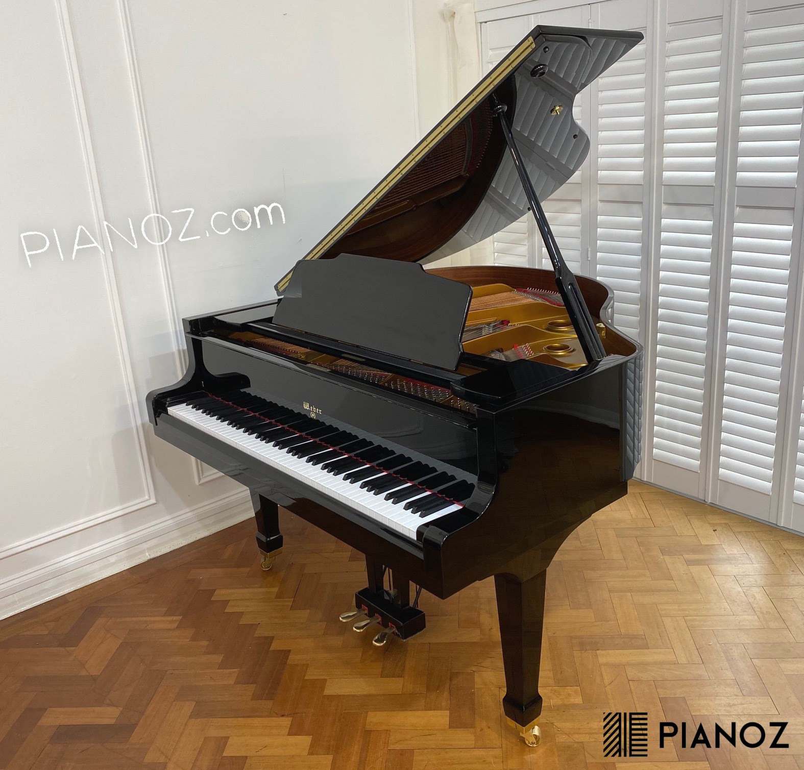 Weber 150 Black Gloss Baby Grand Piano piano for sale in UK